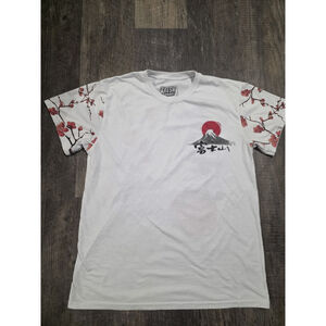 Fresh Laundry Mount Fuji AOP White Shirt Size Large